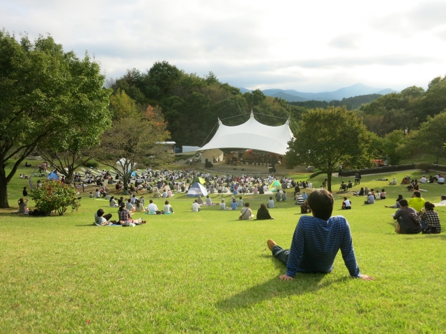 野外フェスの会場